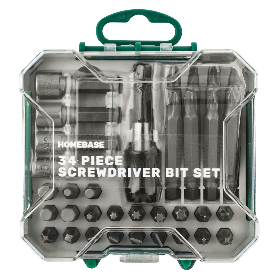 Homebase 34 Piece Screwdriver Bit Set