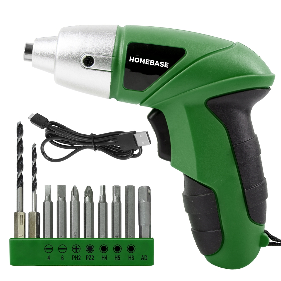 Homebase 4V Cordless Screwdriver Kit Homebase
