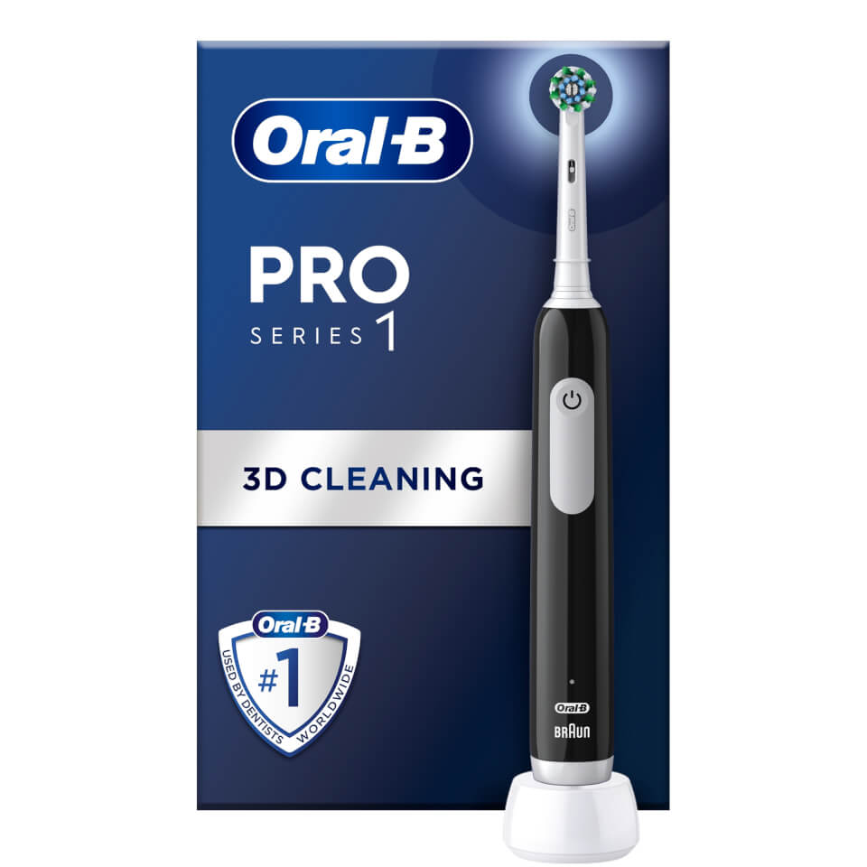 Oral B Pro Series 1 Cross Action Black Electric Rechargeable Toothbrush