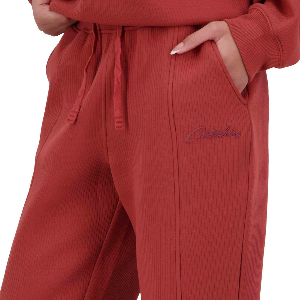 WOMENS SCENE-SET TRACKPANT MARSALA