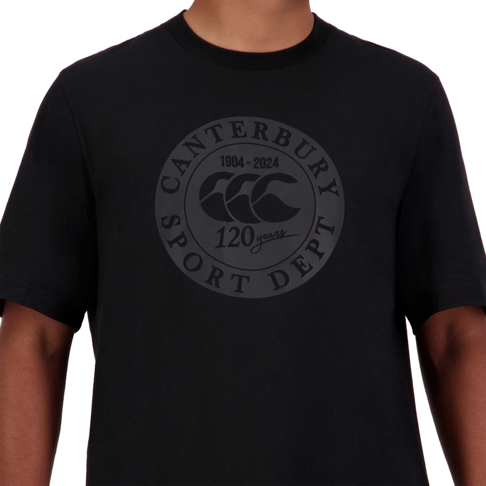 CANTERBURY M SPORT DEPT. LOGO T-SHIRT AM BLACK