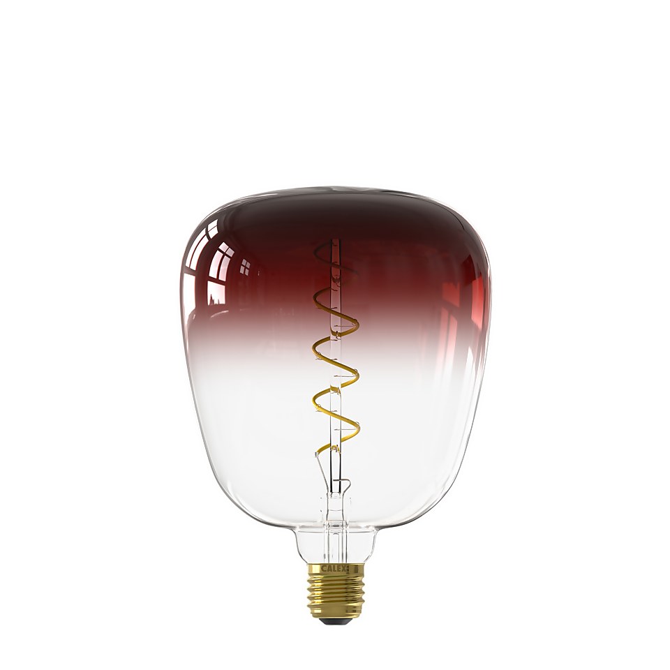 Calex Filament XXL Kiruna Marron Gradient Red E27 Dimmable 130 Lumen Warm White Decorative Light Bulb