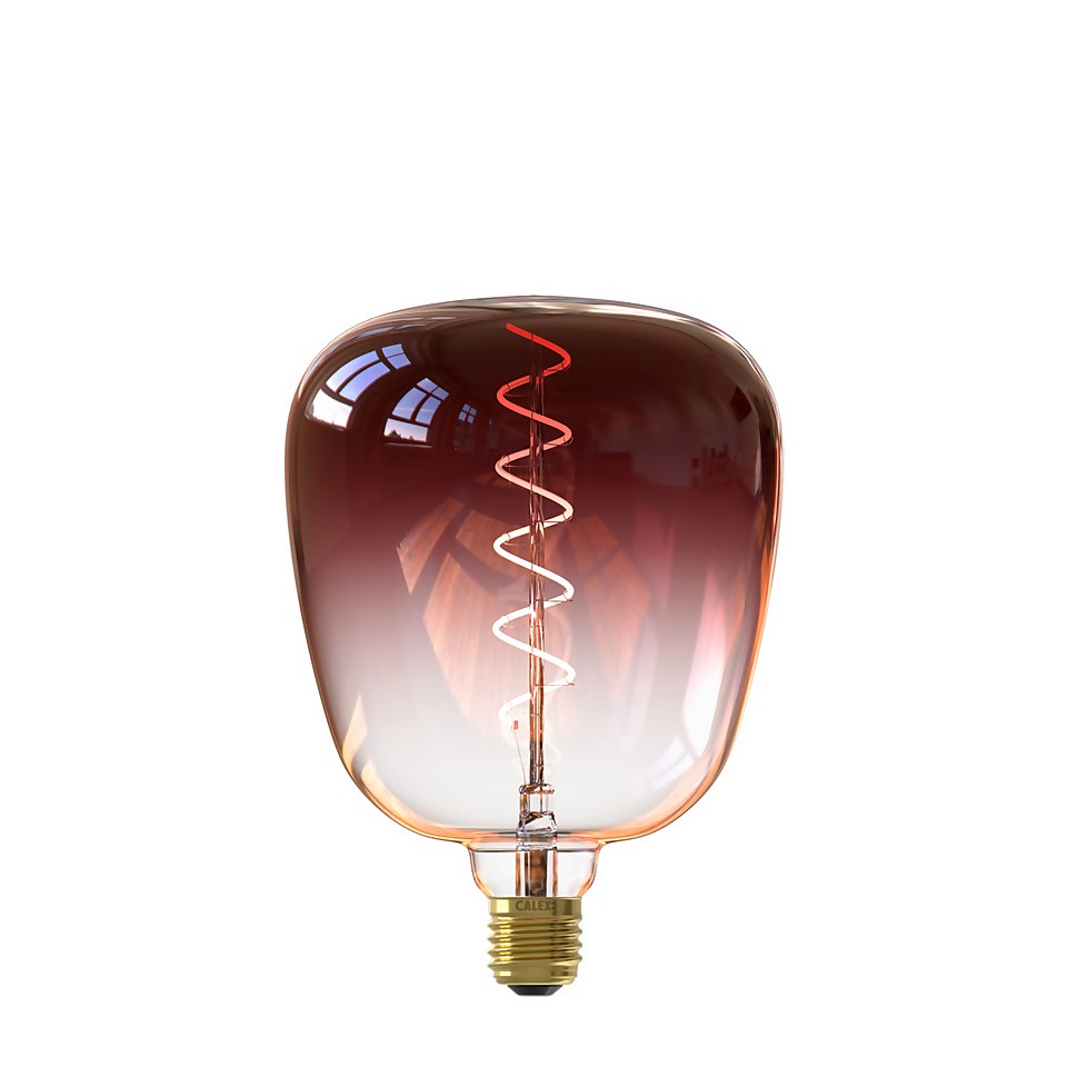 Calex Filament XXL Kiruna Marron Gradient Red E27 Dimmable 130 Lumen Warm White Decorative Light Bulb