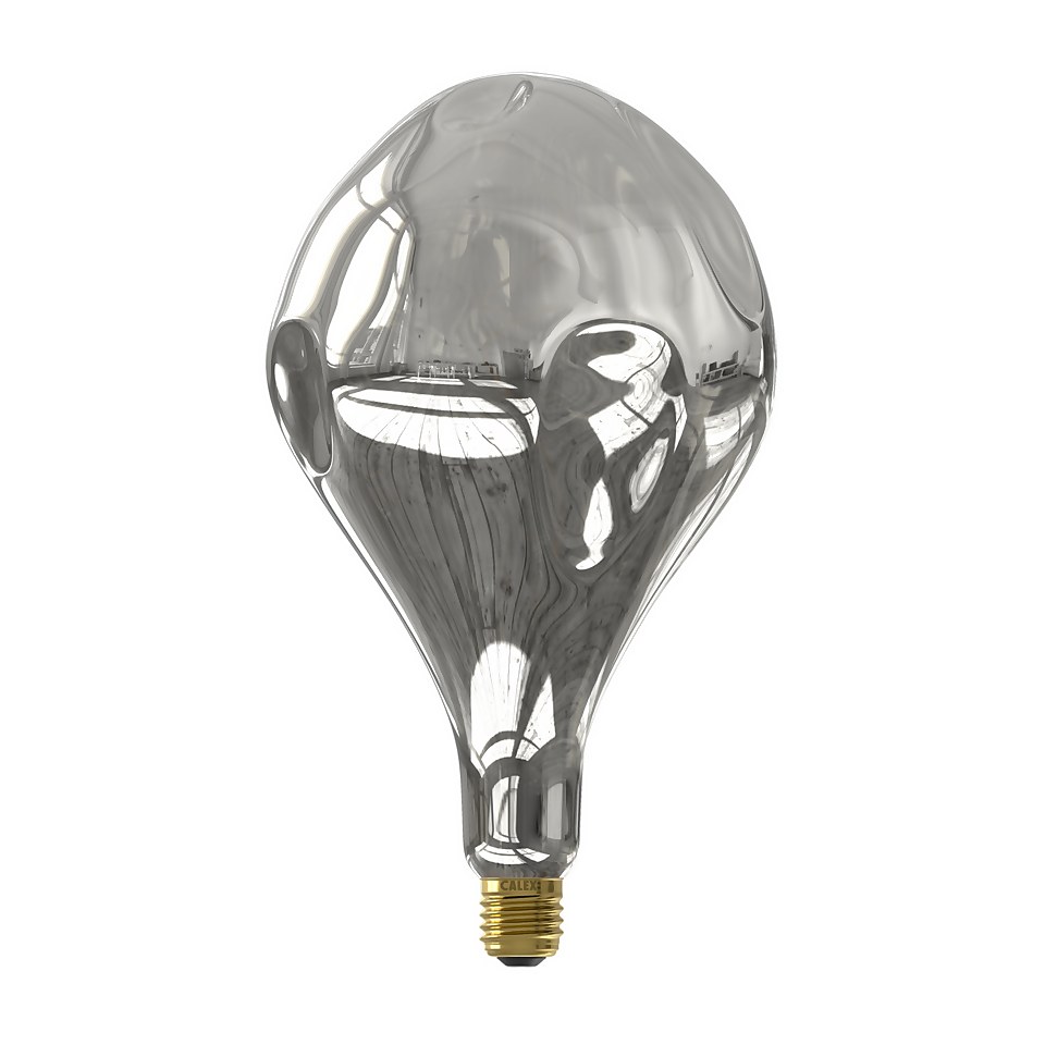 Calex Filament XXL Mirror Glass Organic Evo PS165 Silver E27 Dimmable 160 Lumen Warm White Decorative Light Bulb