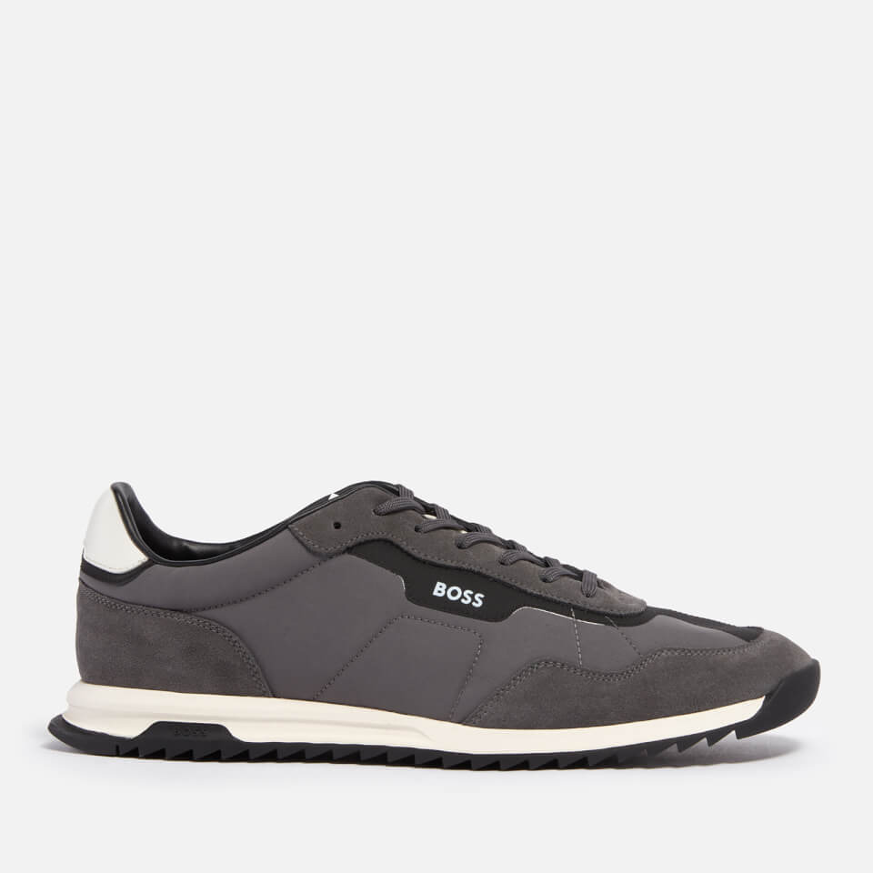 BOSS Men's Zayn Faux Suede and Shell Trainers