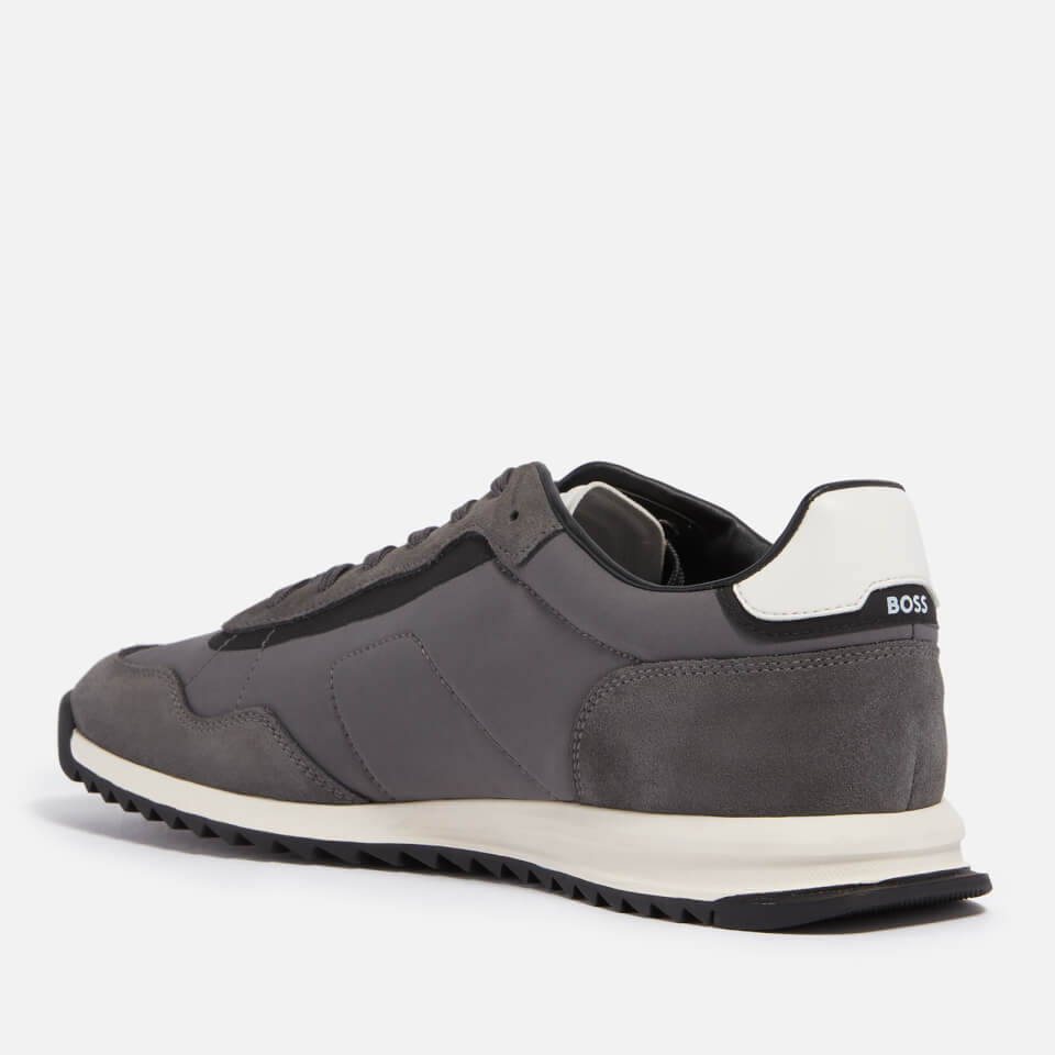 BOSS Men's Zayn Faux Suede and Shell Trainers
