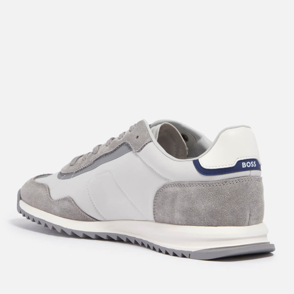 BOSS Men's Zayn Faux Suede and Shell Trainers