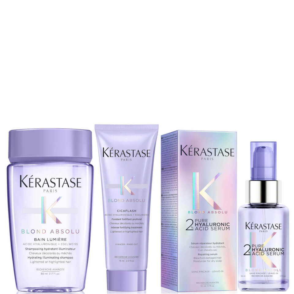 Kérastase Blond Absolu 2% Pure Hyaluronic Acid Scalp and Hair Serum 50ml with Travel Size Duo
