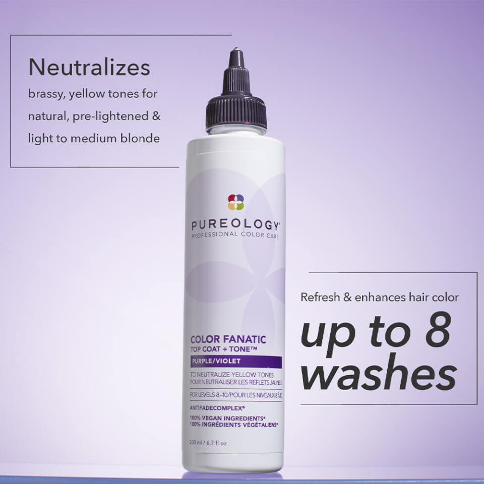 Pureology Hydrate Shampoo, Conditioner and Color Fanatic Purple Toner Routine for Neutralising and Hydrating Brassy Tones