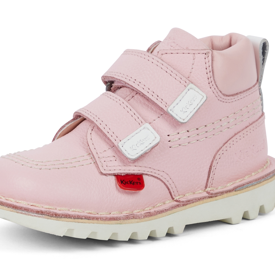 Infant Unisex Kick Hi Roll Leather Light Pink
