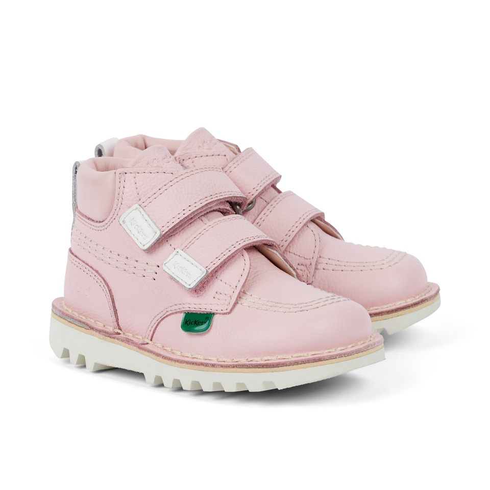 Infant Unisex Kick Hi Roll Leather Light Pink