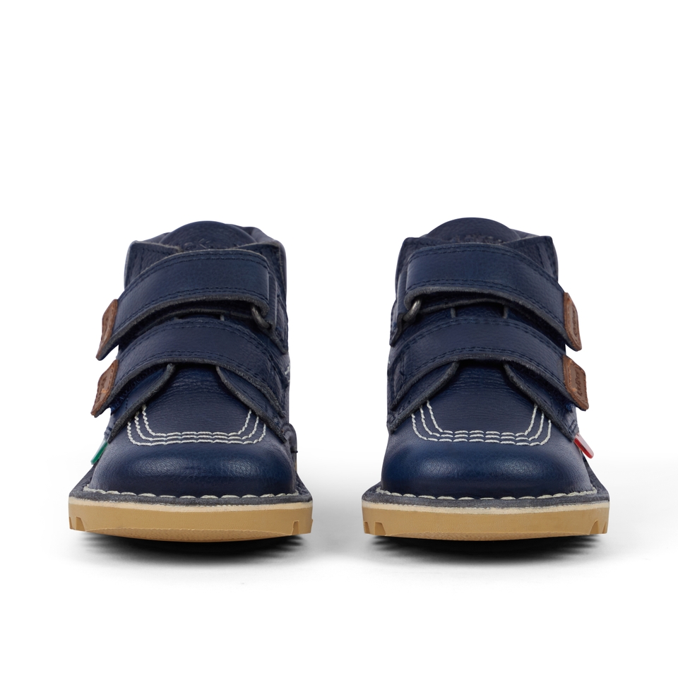 Infant Unisex Kick Hi Roll Leather Navy