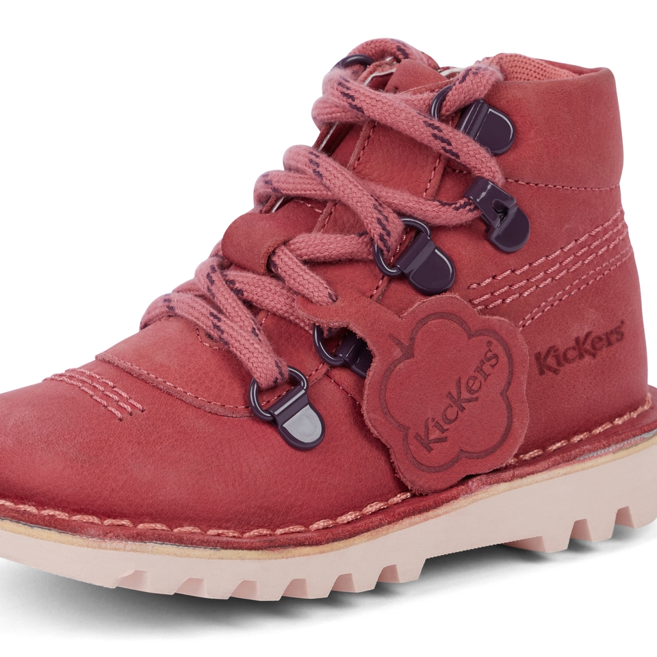 Infant Unisex Kick Hi Explore Leather Pink