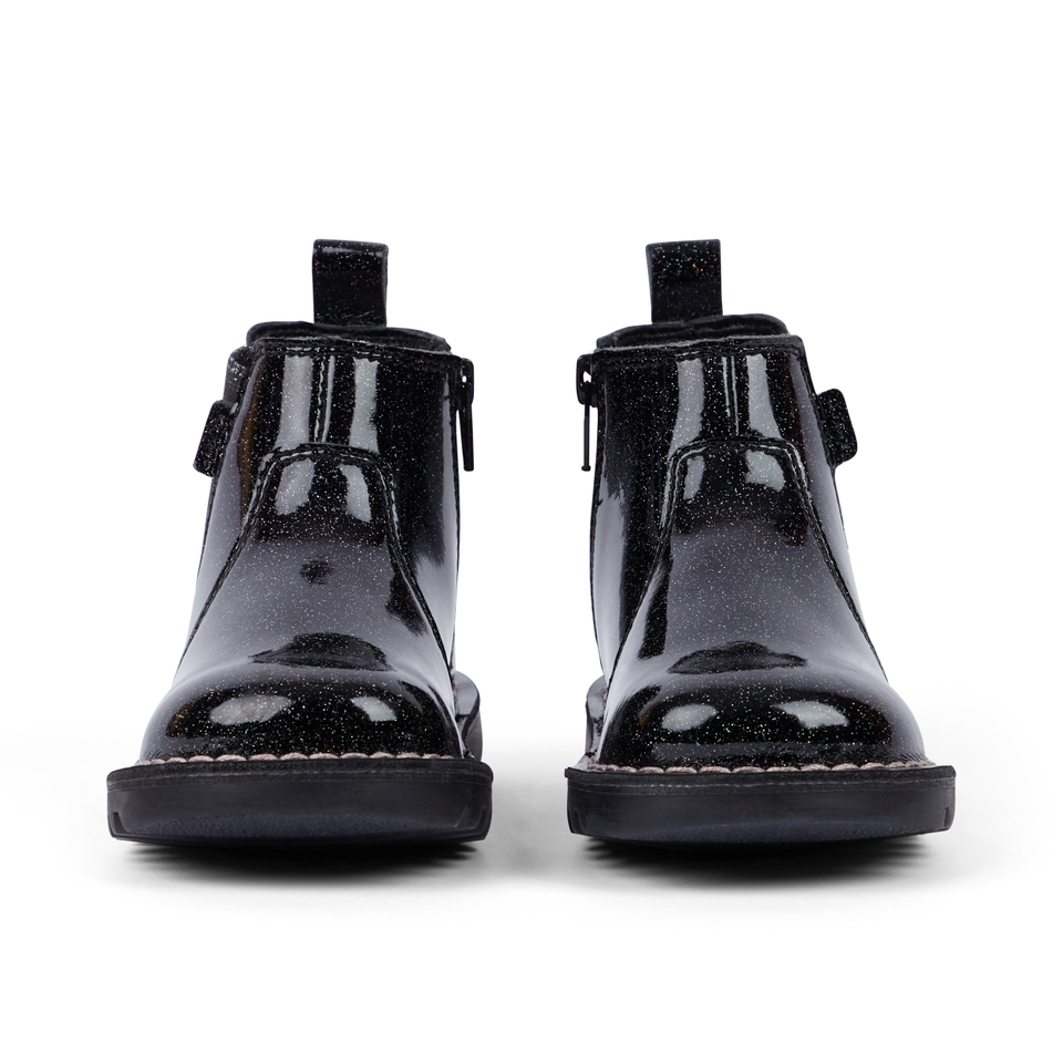 Infant Girl's Kick Chelsea Galactic Leather Black