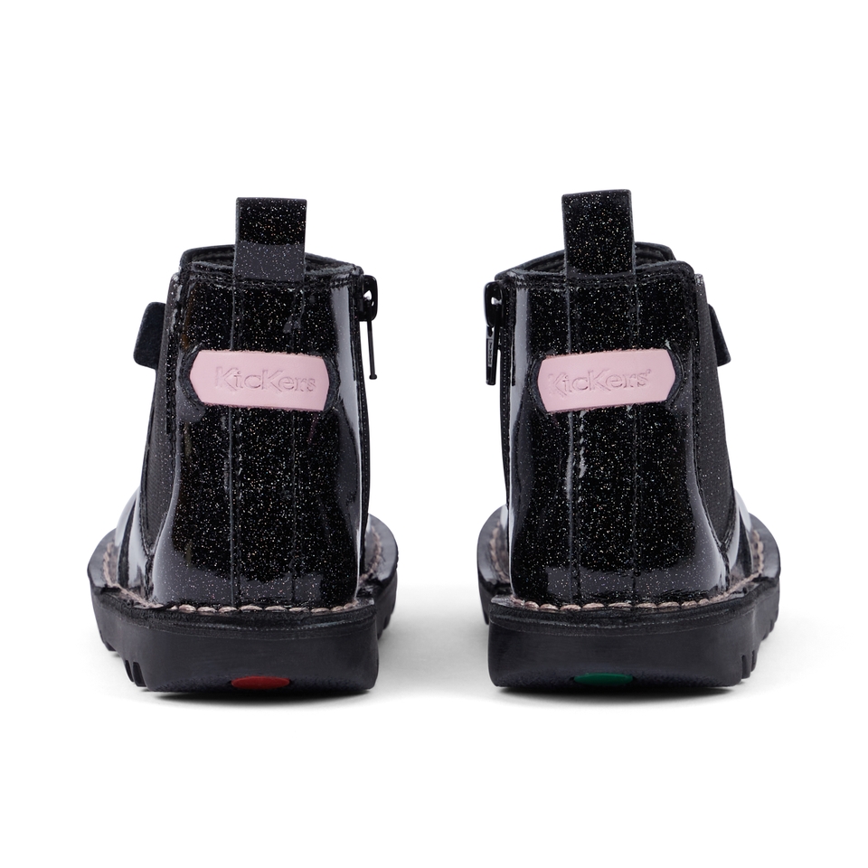 Infant Girl's Kick Chelsea Galactic Leather Black