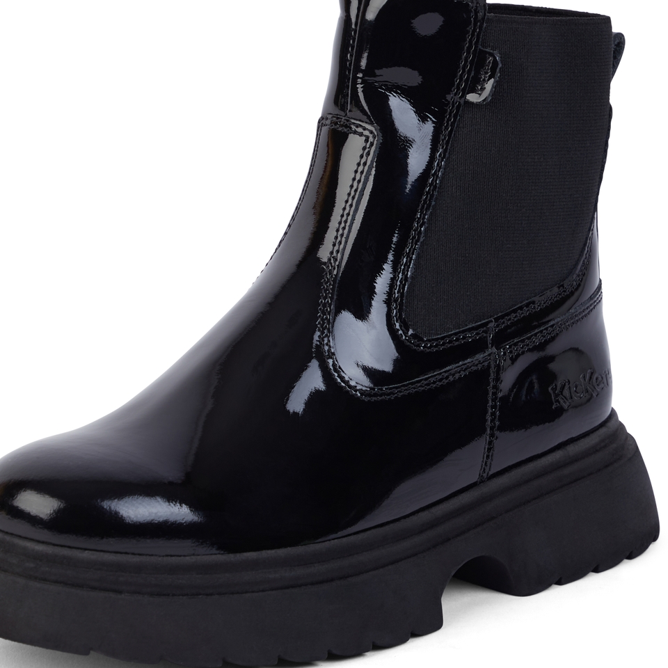 Junior Women Kenzi Chelsea Patent Leather Black