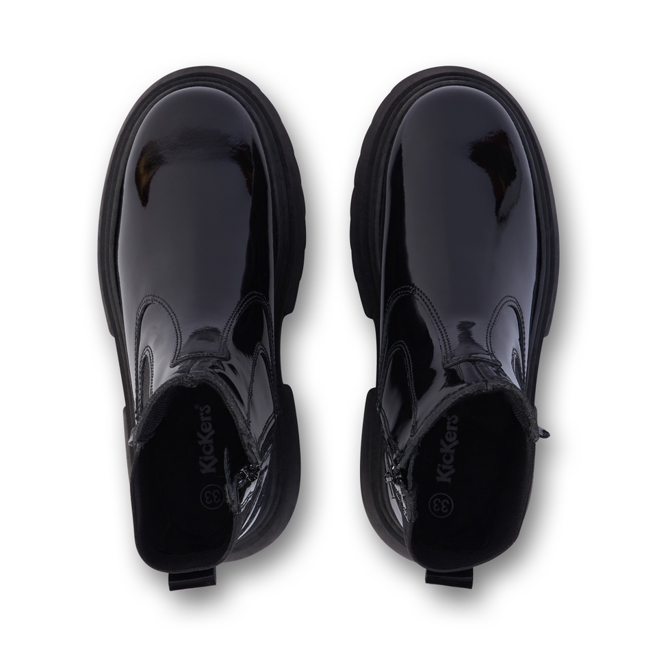 Junior Women Kenzi Chelsea Patent Leather Black