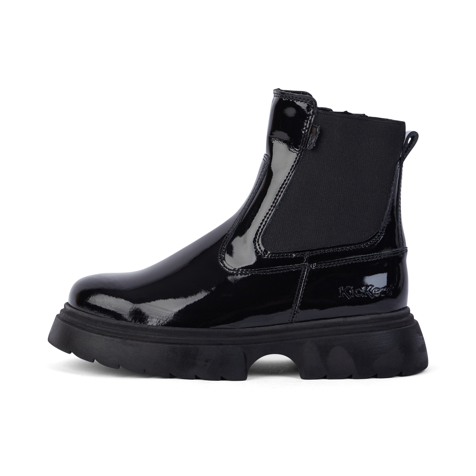 Junior Women Kenzi Chelsea Patent Leather Black