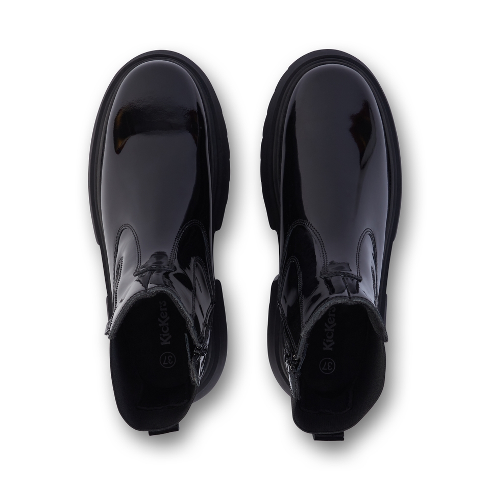 Youth Women Kenzi Chelsea Patent Leather Black