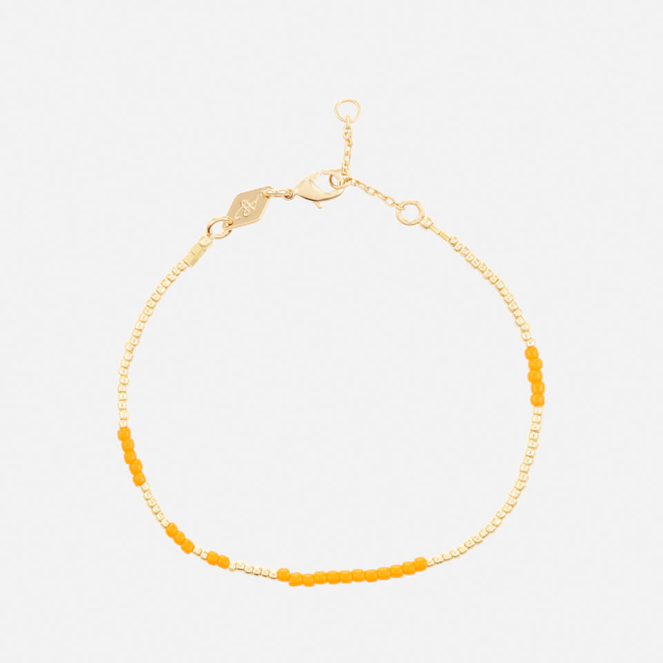 Anni Lu Tangerine and Gold-Plated Bracelet