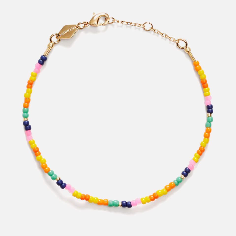 Anni Lu Maybe Baby 18-Karat Gold-Plated Beaded Bracelet