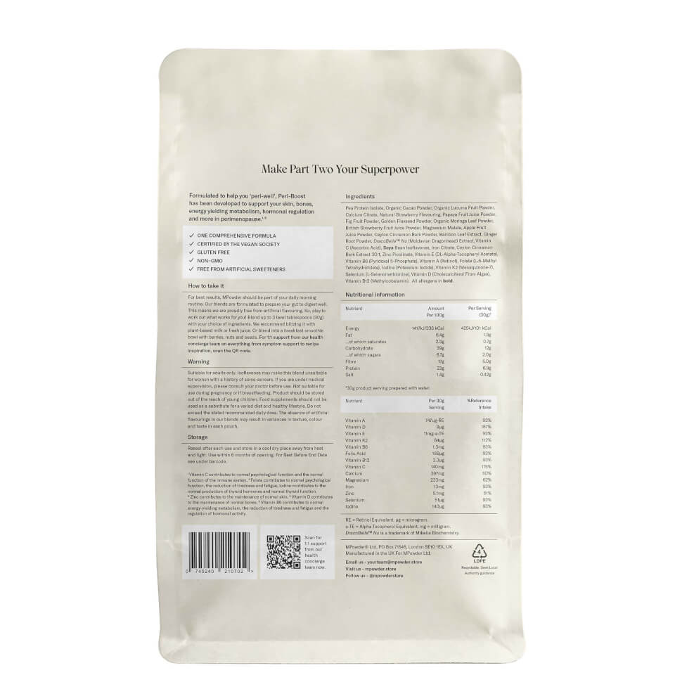 MPowder PERI-BOOST Perimenopause Supplement 15 Days