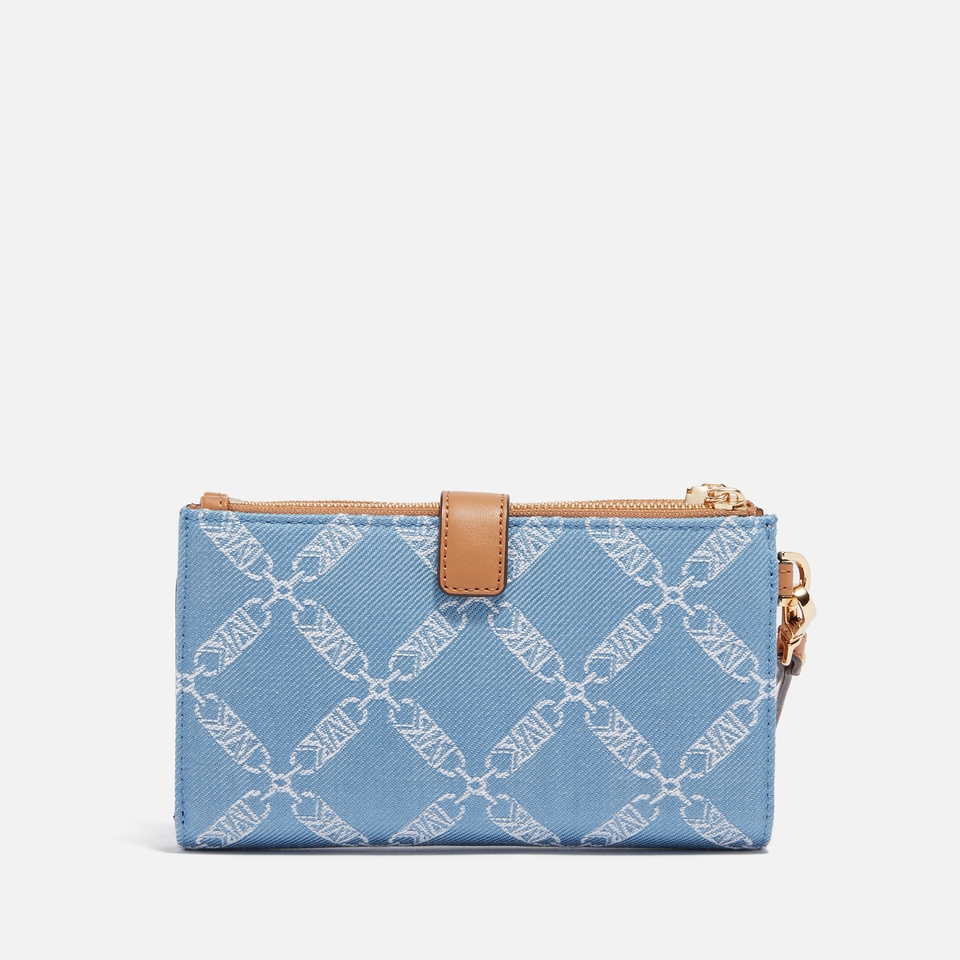 MICHAEL Michael Kors Jet Set Denim Double-Zip Wristlet