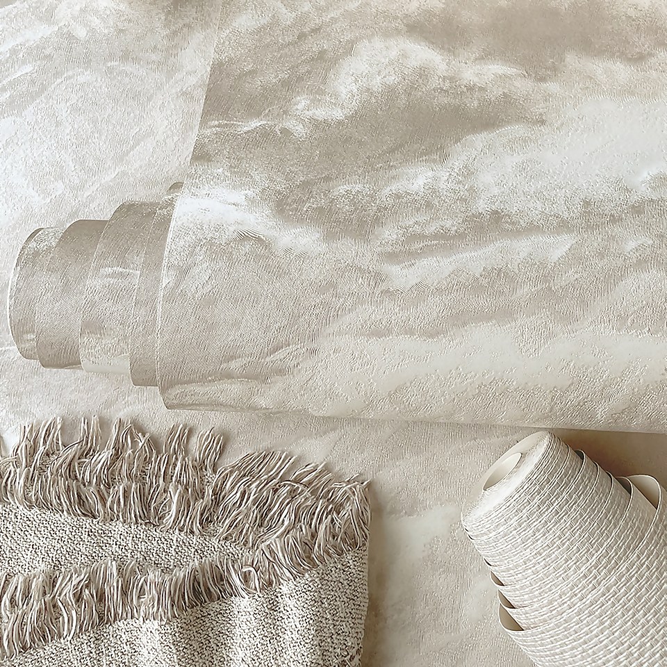 Belgravia Decor Cloud Cream Textured Wallpaper