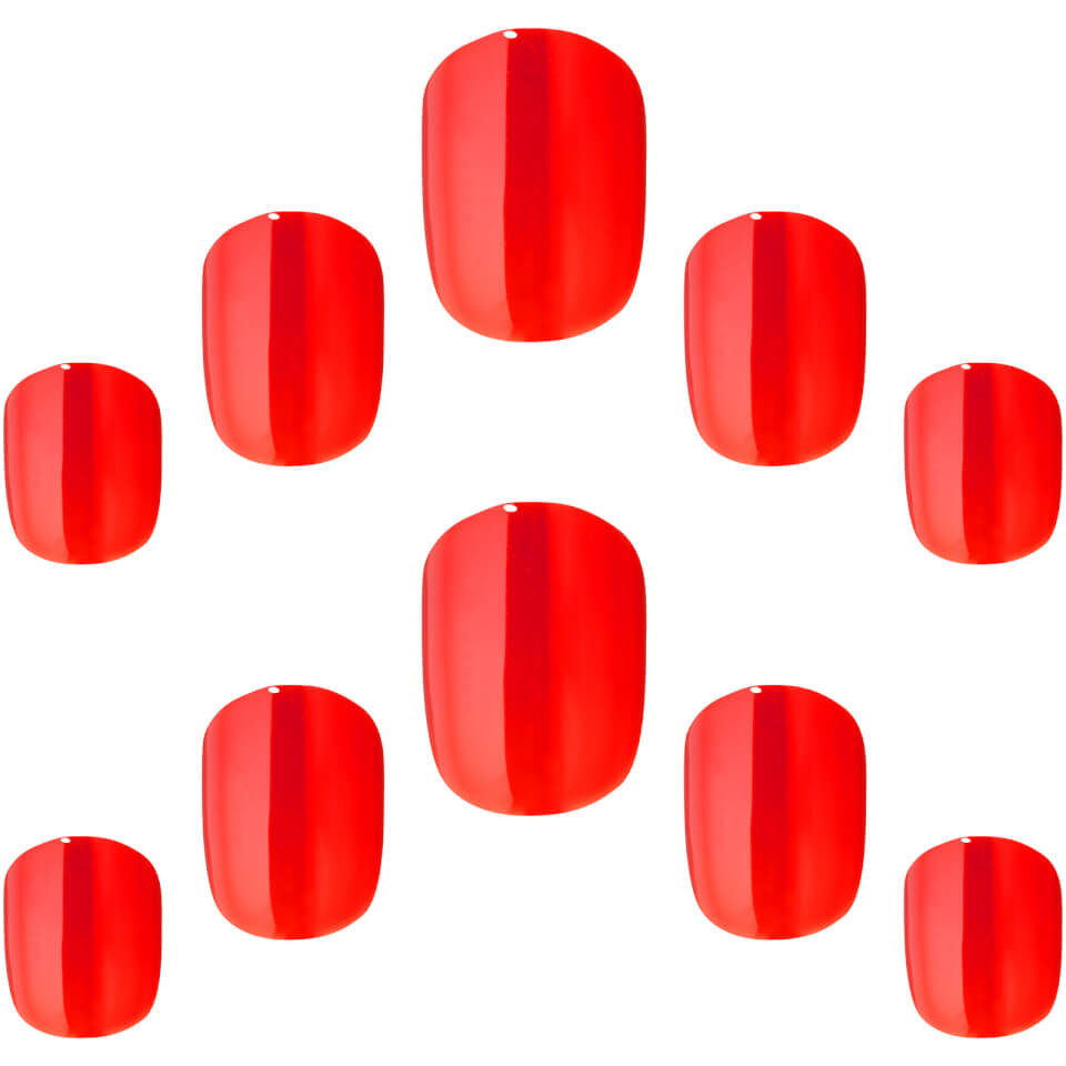 Elegant Touch False Nails - Pillarbox Red