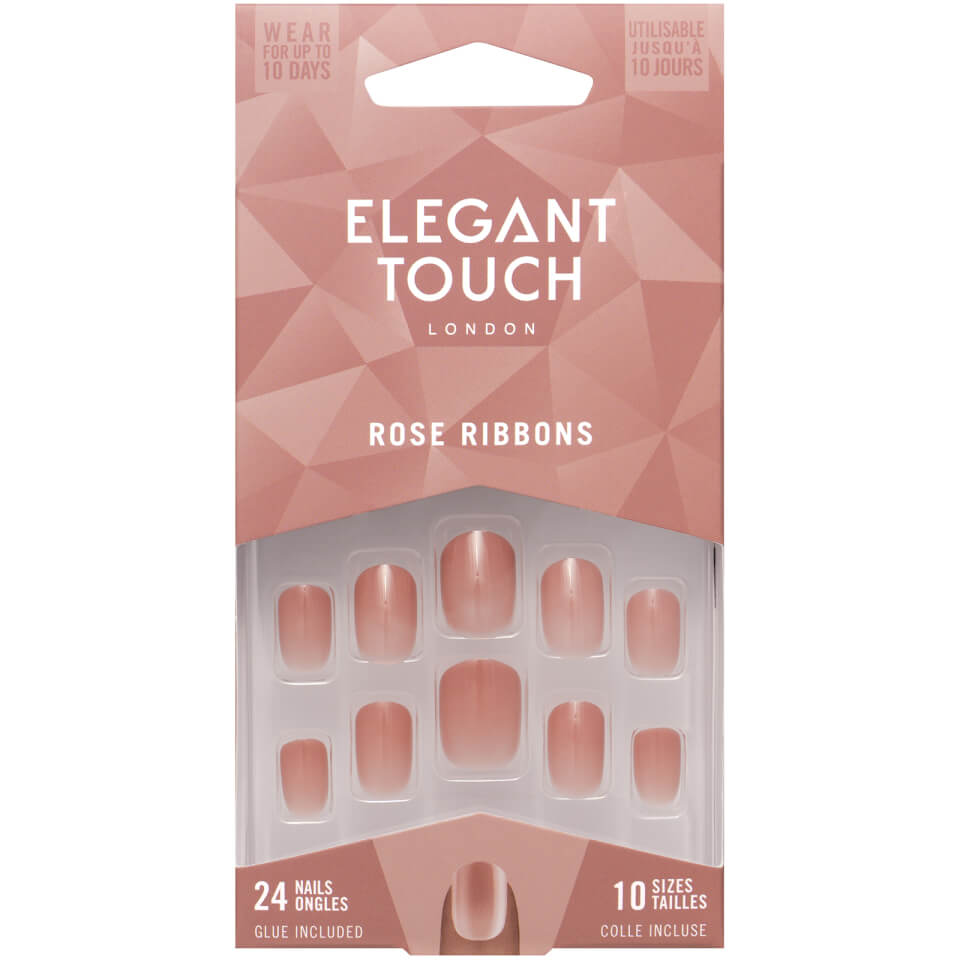 Elegant Touch False Nails - Rose Ribbons