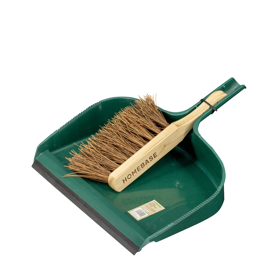 Homebase Master Gardener Jumbo Dustpan & Brush