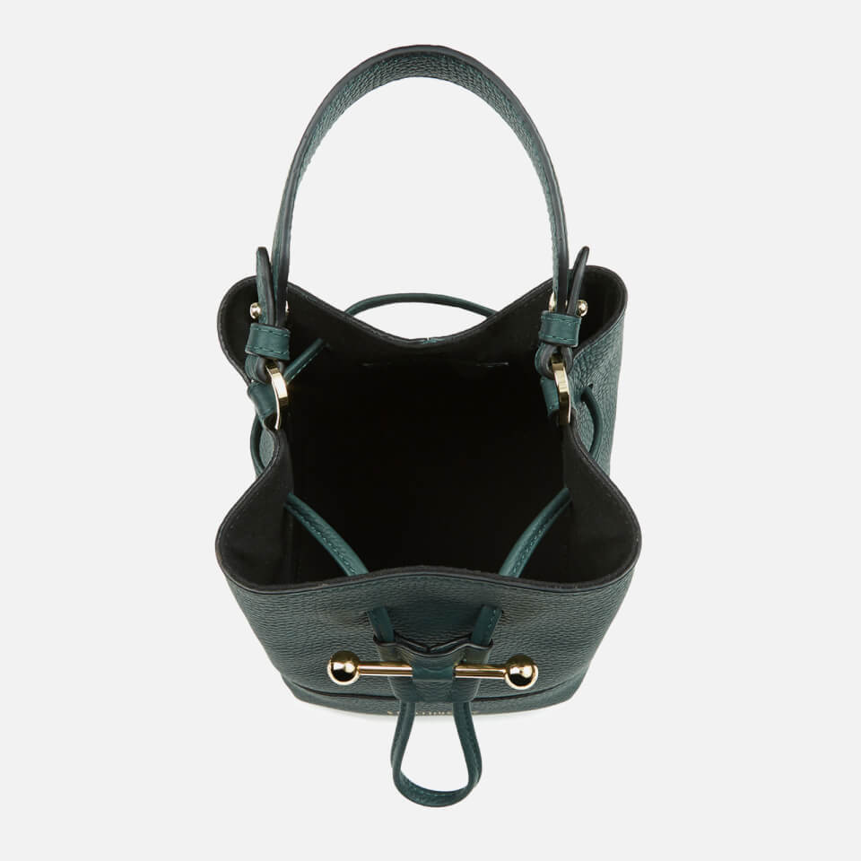 Strathberry Lana Osette Full-Grain Leather Bucket Bag