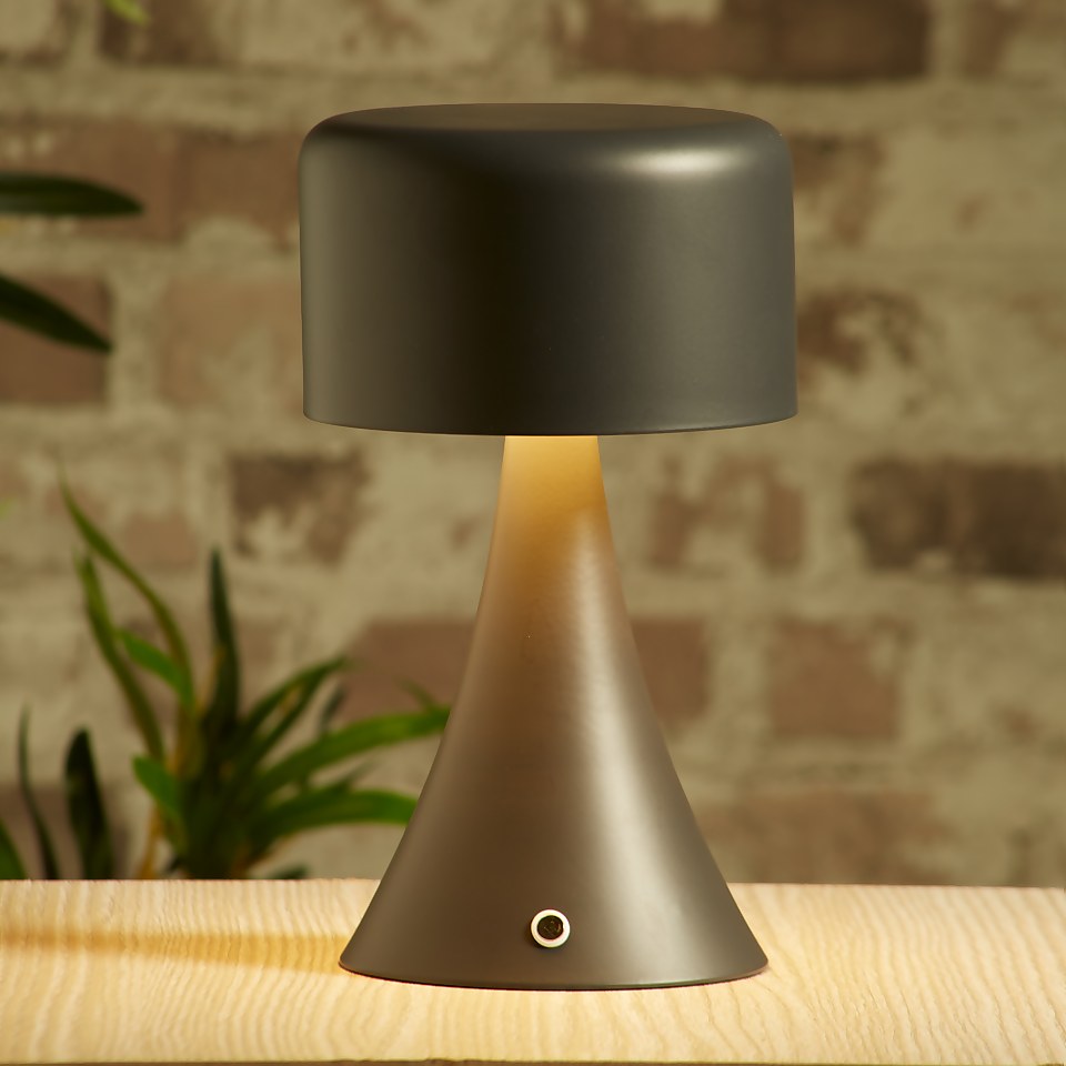 Rechargeable Table Lamp - Charcoal