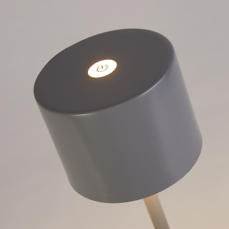 Rechargeable Table Lamp - Cool Grey