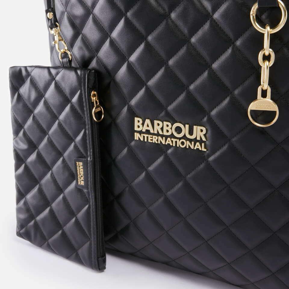 Barbour International Battersea Quilted Faux Leather Tote Bag