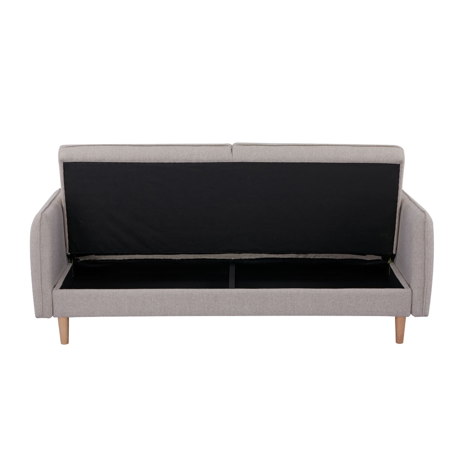 Jenson Click Clack Sofa Bed with Storage - Cream