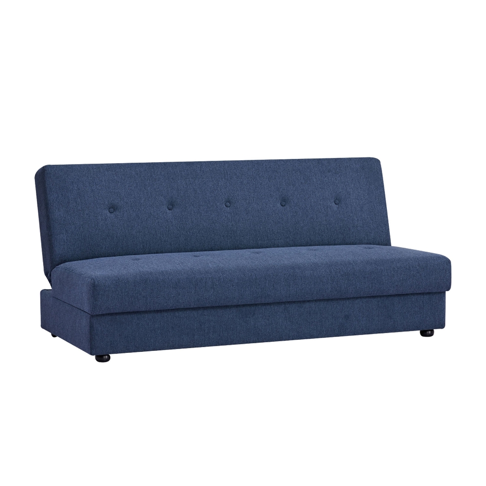 Marcus Click Clack Sofa Bed with Storage Blue Homebase