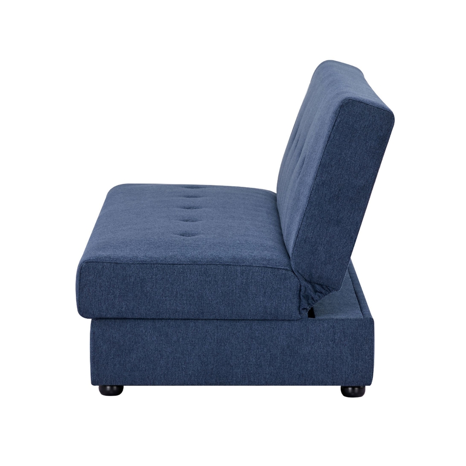 Marcus Click Clack Sofa Bed with Storage - Blue
