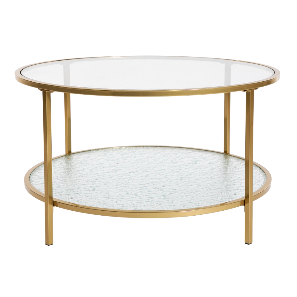 Ophelia Textured Glass Coffee Table