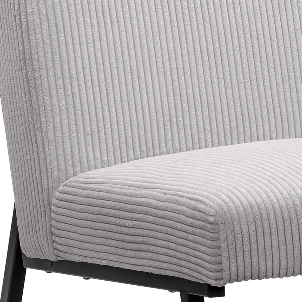 Lukas Cord Accent Chair - Grey