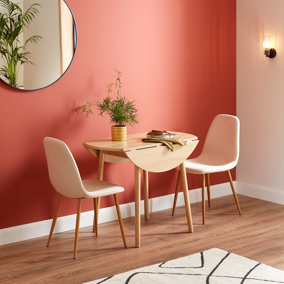 Ludlow Upholstered Dining Chair Set of 2 Natural Homebase