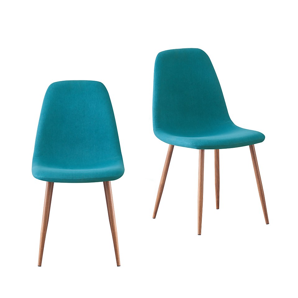 Ludlow Upholstered Dining Chair - Set of 2 - Teal