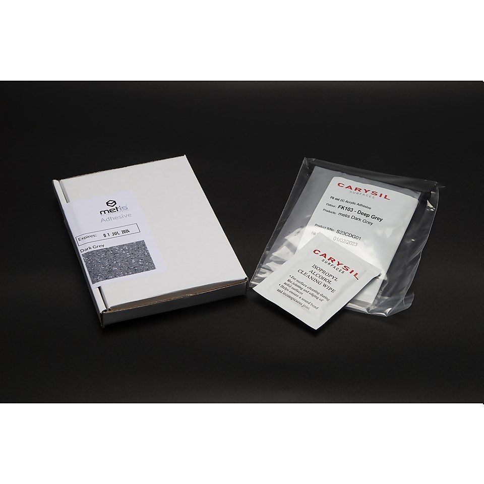 Metis Light Grey Adhesive Sachet - 75ml | Homebase