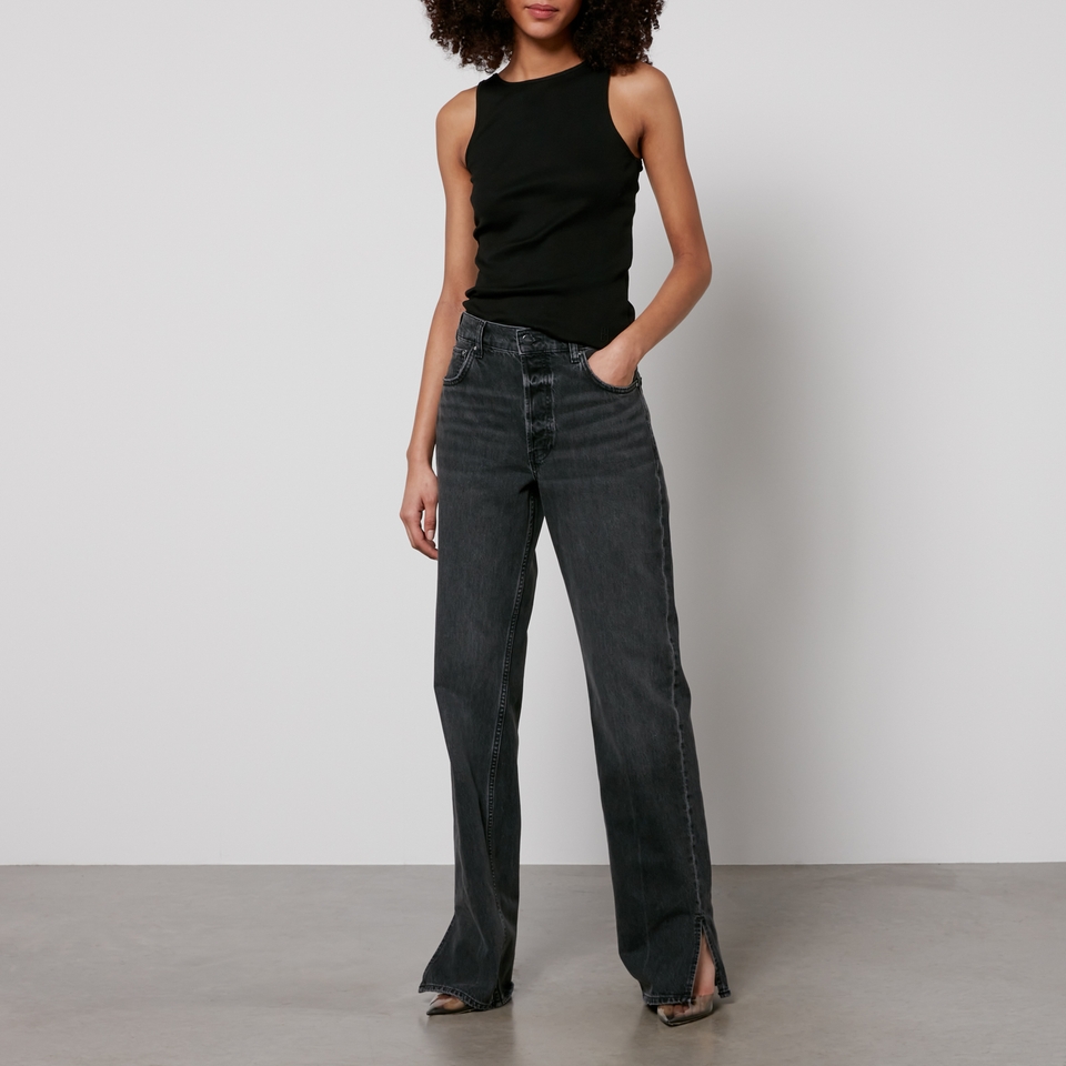 Anine Bing Roy Denim Relaxed Straight Leg Jeans Coggles