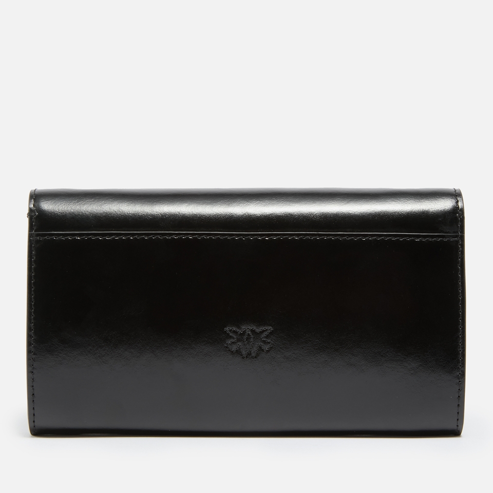 Pinko Love One Iridescent Leather Wallet Bag
