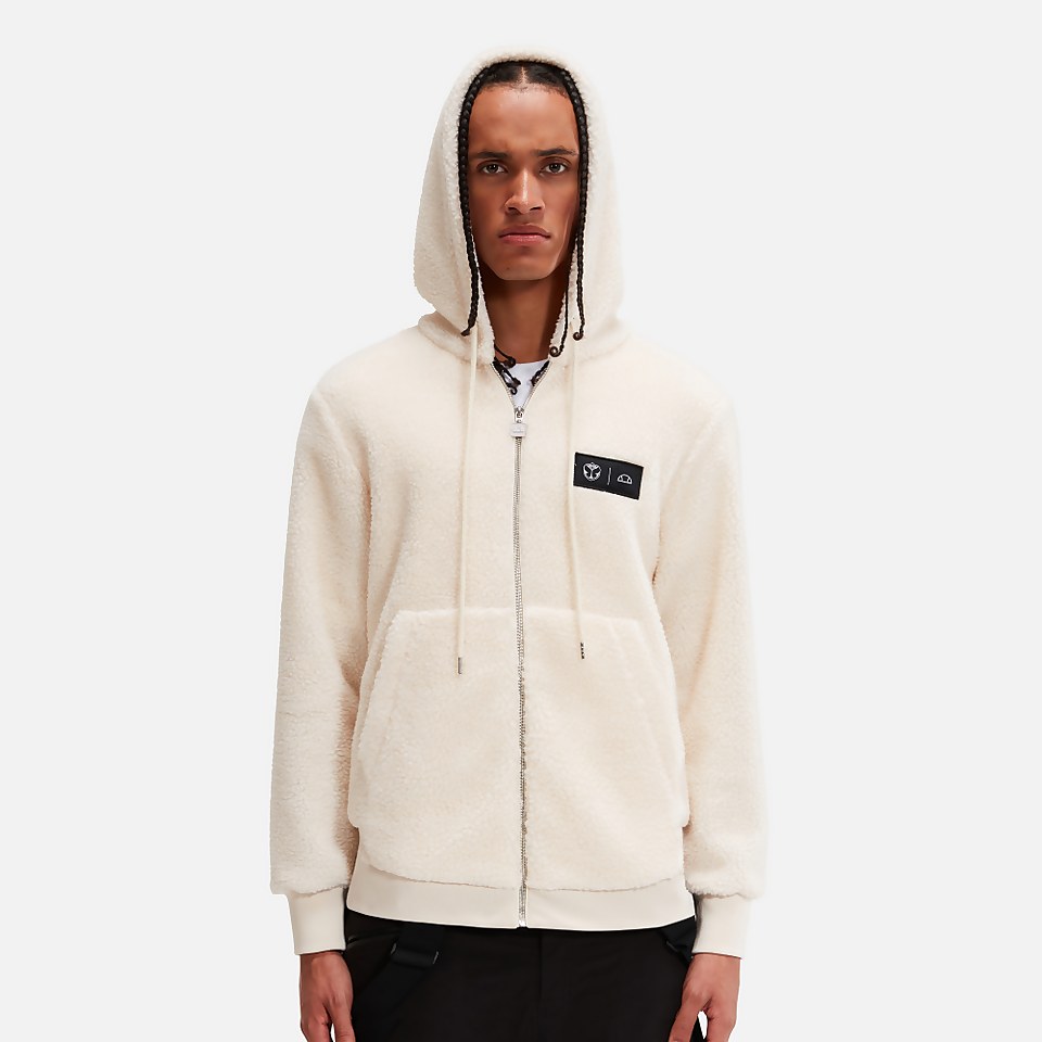 Tomorrowland X ellesse Fleece Hoodie Cream