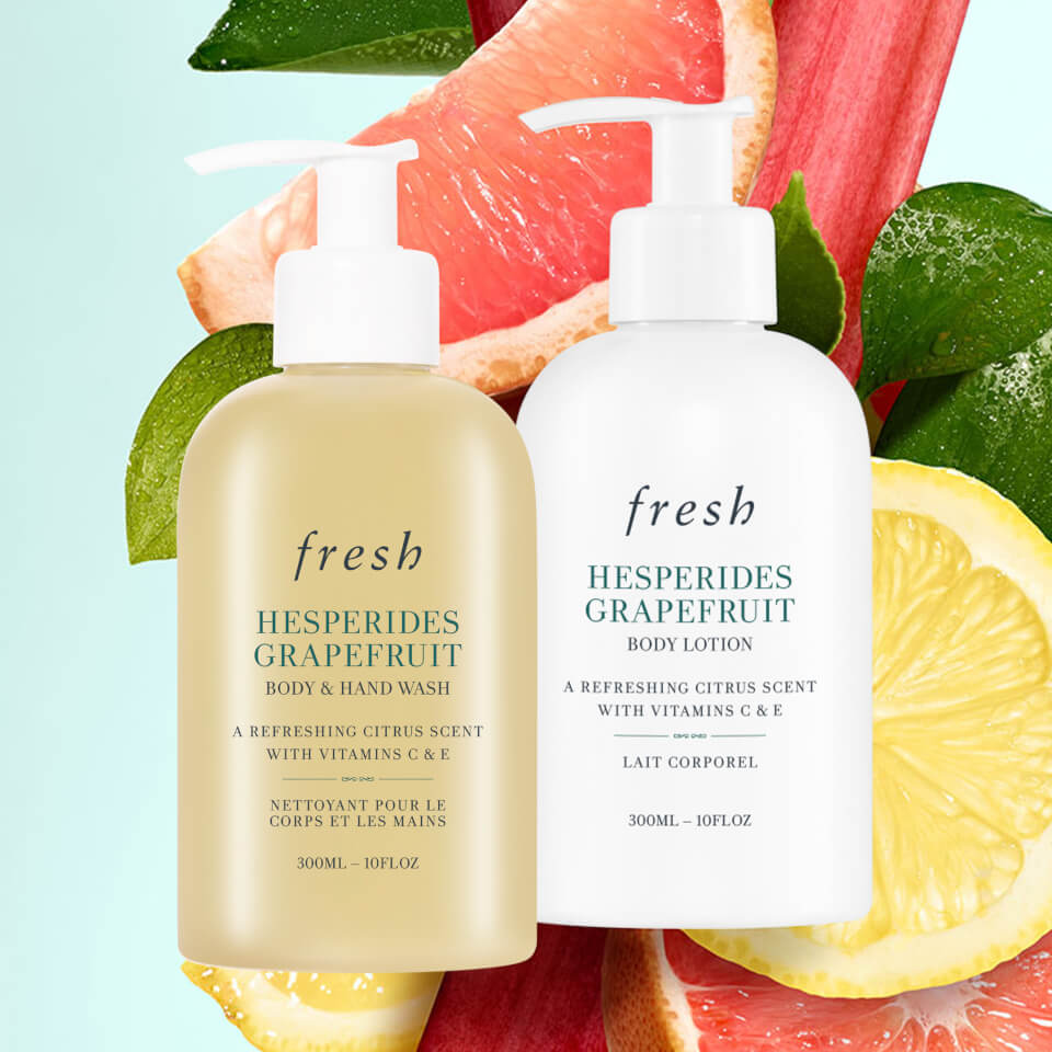 Fresh Hesperides Grapefruit Body Lotion and Body and Hand Wash 300ml Duo
