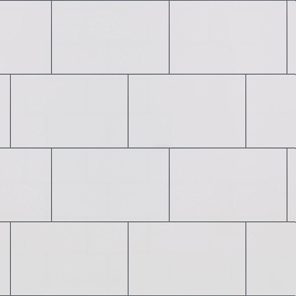 Plain White Ceramic Wall Tile 250 x 400mm (Sample Only)