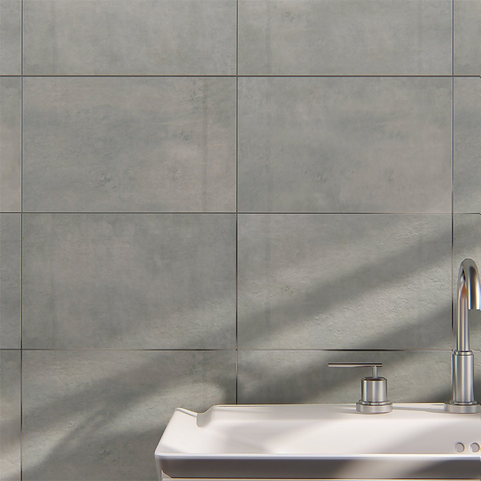 Ashbourne Concrete Ceramic Wall Tile 250 x 400mm (Sample Only)