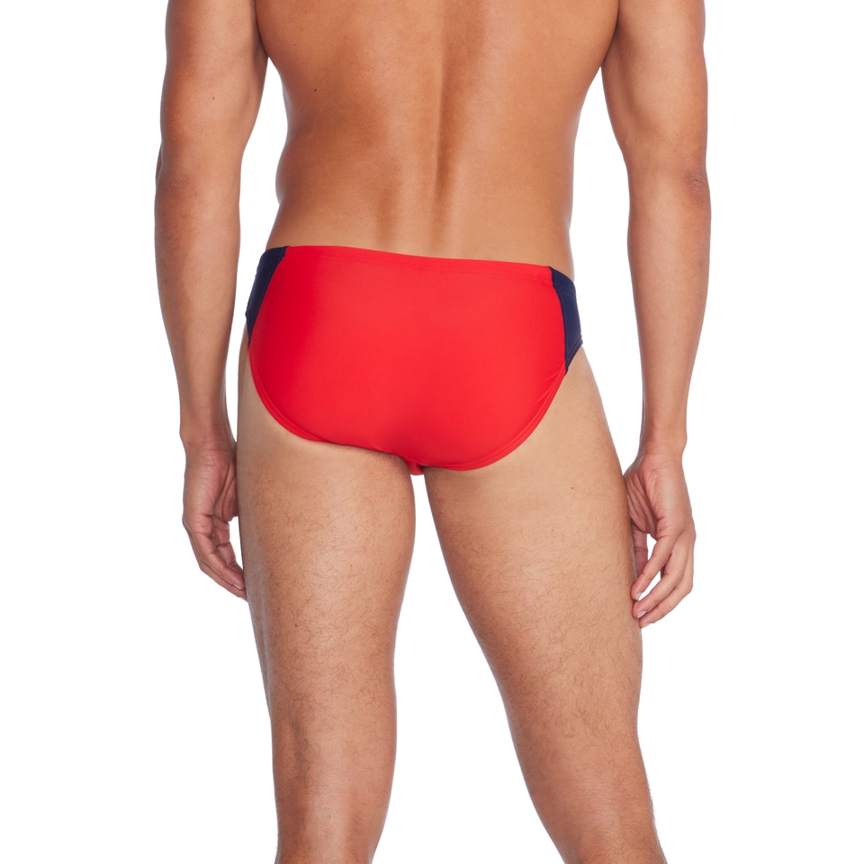 Men's Colorblock Beachstar 2" Brief Red